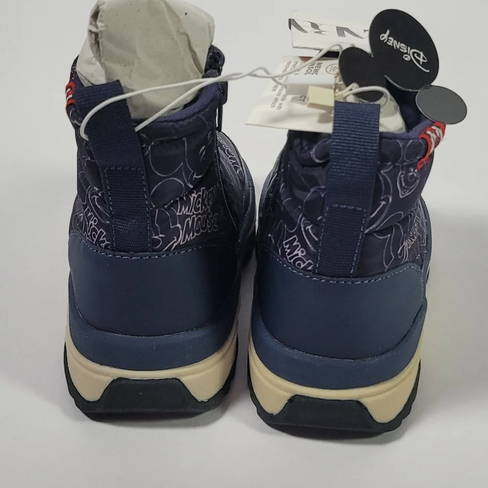 Zara Kids Navy Mickey Mouse Boots